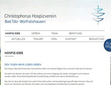 Tablet Screenshot of christophorus-hospizverein.de